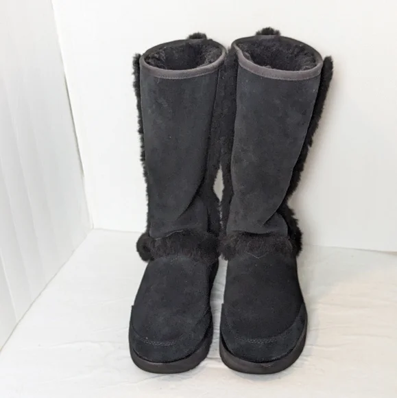 UGG Sundance waterproof suede and shearling boots